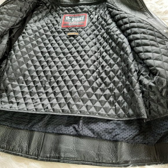 First Leather Apparel Women's Black Motor Leather Jacket  Size L - Picture 5 of 14